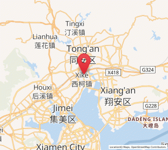 Map of Xike, Fujian