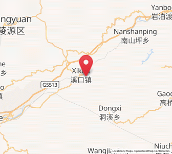 Map of Xikou, Hunan