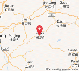 Map of Xikou, Fujian