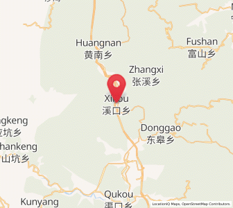 Map of Xikou, Zhejiang
