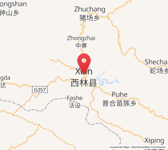 Map of Xilin, Guangxi