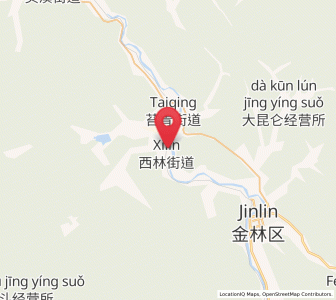 Map of Xilin, Heilongjiang
