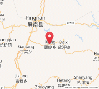 Map of Xiling, Fujian