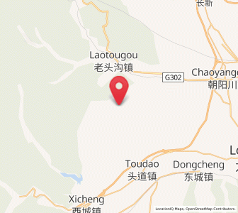 Map of Xilinhe, Jilin