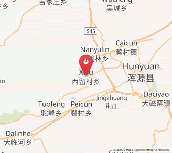 Map of Xiliu, Shanxi