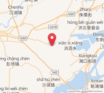 Map of Xiliuhe, Hubei