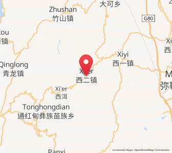 Map of Xilong, Yunnan