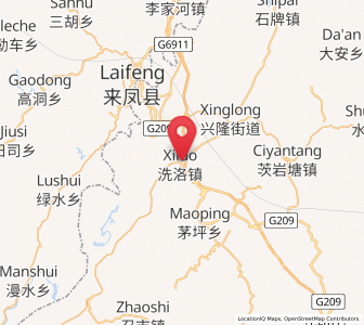 Map of Xiluo, Hunan