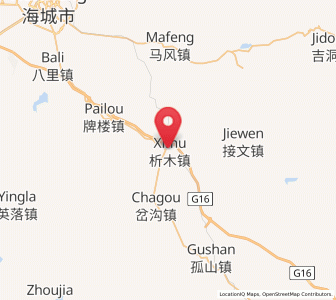 Map of Ximu, Liaoning