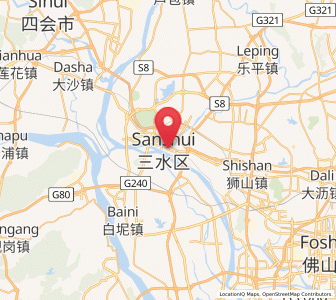 Map of Xinan, Guangdong