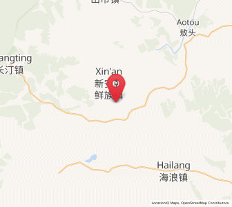 Map of Xin’an, Heilongjiang