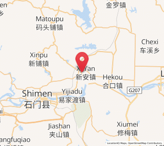 Map of Xin’an, Hunan