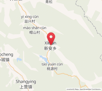 Map of Xin’an, Jilin