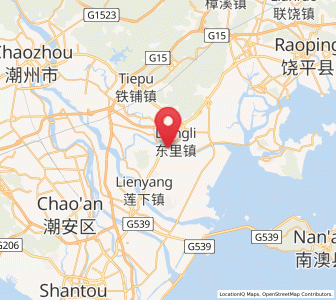 Map of Xinan, Guangdong