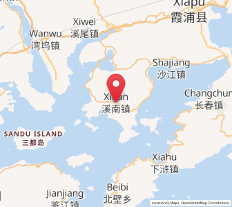 Map of Xinan, Fujian