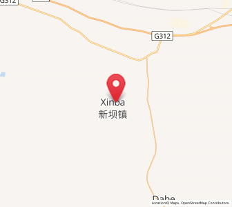 Map of Xinba, Gansu