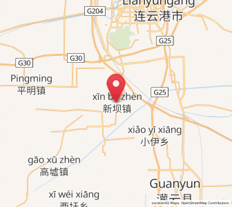 Map of Xinba, Jiangsu