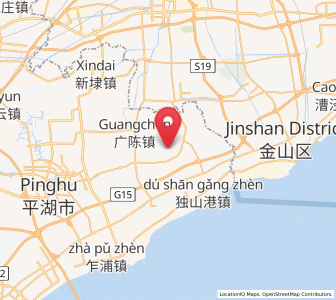 Map of Xincang, Zhejiang