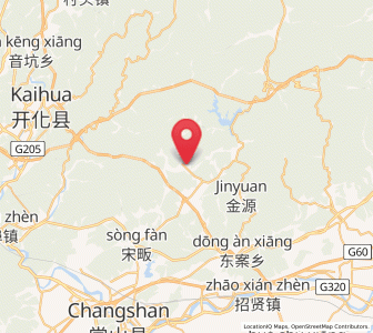 Map of Xinchang, Zhejiang
