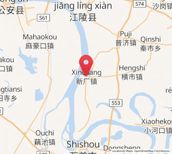 Map of Xinchang, Hubei