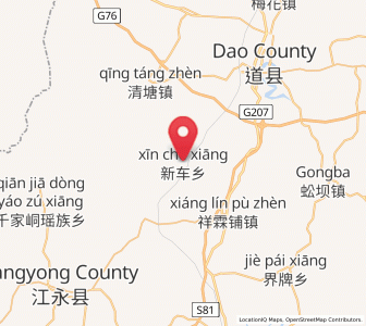 Map of Xinche, Hunan