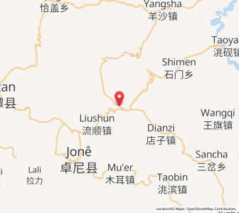 Map of Xincheng, Gansu