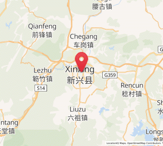 Map of Xincheng, Guangdong