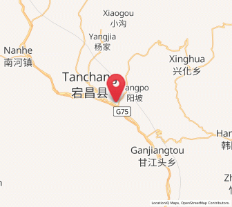 Map of Xinchengzi, Gansu