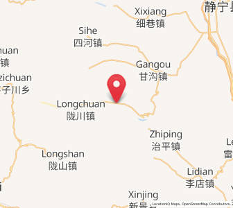 Map of Xindian, Gansu