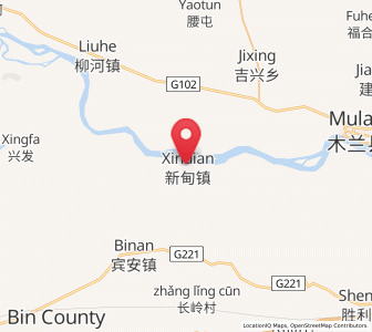 Map of Xindian, Heilongjiang