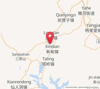 Map of Xindian, Liaoning