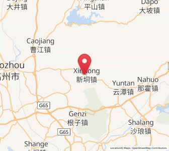 Map of Xindong, Guangdong