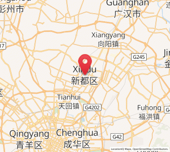 Map of Xindu, Sichuan