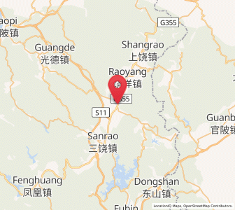 Map of Xinfeng, Guangdong