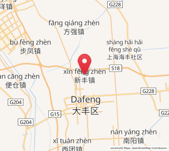 Map of Xinfeng, Jiangsu