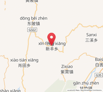 Map of Xinfeng, Jiangxi