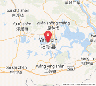 Map of Xingguo, Hubei