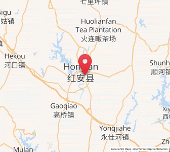 Map of Xinghua, Hubei