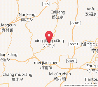 Map of Xingjiang, Jiangxi