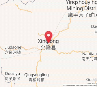 Map of Xinglong, Hebei