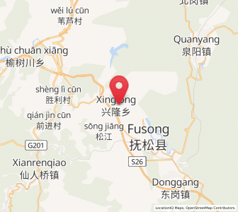 Map of Xinglong, Jilin