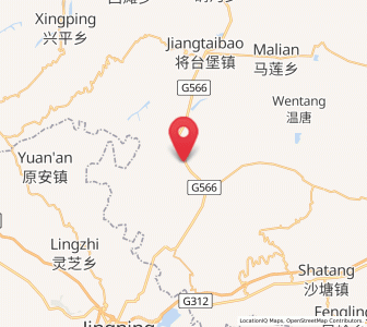 Map of Xinglong, Ningxia Hui Autonomous Region
