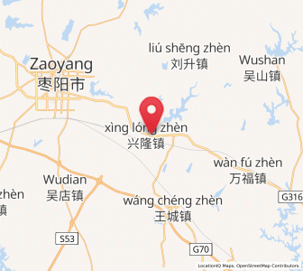 Map of Xinglong, Hubei