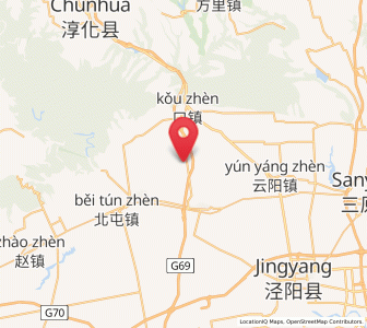 Map of Xinglong, Shaanxi