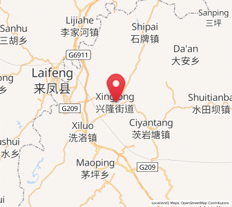 Map of Xinglongjie, Hunan