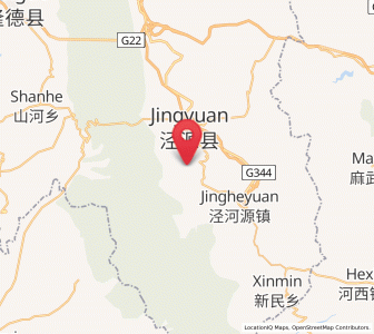 Map of Xingsheng, Ningxia Hui Autonomous Region