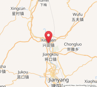 Map of Xingtian, Fujian