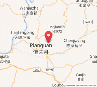 Map of Xinguan, Shanxi