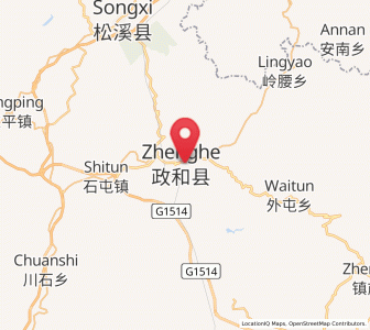 Map of Xingxi, Fujian
