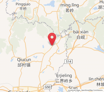 Map of Xinhang, Anhui